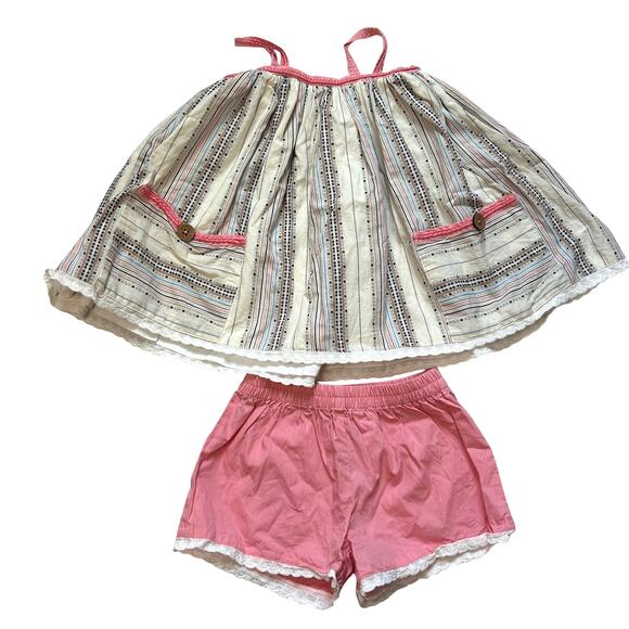 Well Dressed Wolf Pink Shores Outfit Set 5Y